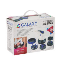 Массажёр для тела Galaxy GL 4942, электрический, 50 Вт, 5 насадок, 3 скорости, 220 В, фиолет. 133600 Массажёр для тела Galaxy GL 4942, электрический, 50 Вт, 5 насадок, 3 скорости, 220 В, фиолет. 133600