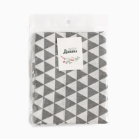 Фартук Доляна "Треугольники", цвет серый, 60 х 67&plusmn;4см, 100%пэ