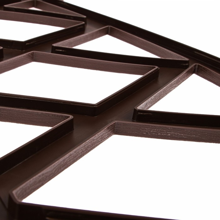 Ограждение декоративное, 35 &times; 232 см, 4 секции, пластик, коричневое, MODERN, Greengo