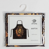 Фартук "Этель" The King of the kitchen 73х71 см, 100% хлопок, саржа 190 гр/м2 Фартук "Этель" The King of the kitchen 73х71 см, 100% хлопок, саржа 190 гр/м2