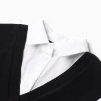 Джемпер для девочки школьный, цвет чёрный, рост 134 см