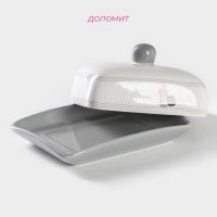 Масленка Доляна «Уютные коты», 17×12,5×8,5 см, цвет белый Масленка Доляна «Уютные коты», 17×12,5×8,5 см, цвет белый