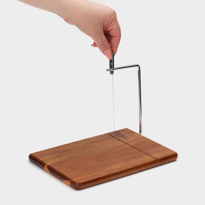 Доска для нарезки сыра Magistro, 24,5×16,5 см, акация Доска для нарезки сыра Magistro, 24,5×16,5 см, акация