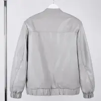 Бомбер из искусственной кожи Univer, серый, размер XS/S