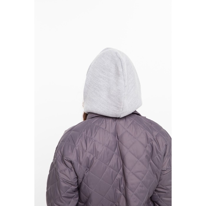 Шапка (капор) женский, цвет серый, размер 54-58 Шапка (капор) женский, цвет серый, размер 54-58