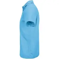 Рубашка поло унисекс Pitcher, ярко-бирюзовая, размер XXL