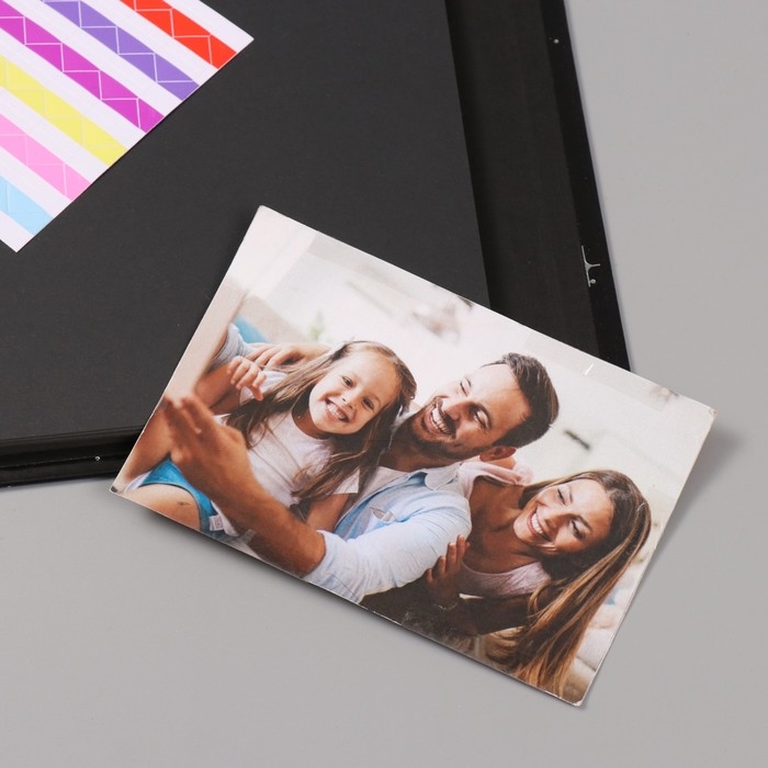 Фотоальбом 25 листов (уголки+кольца) "Бесконечность" серебро 19х27х3 см