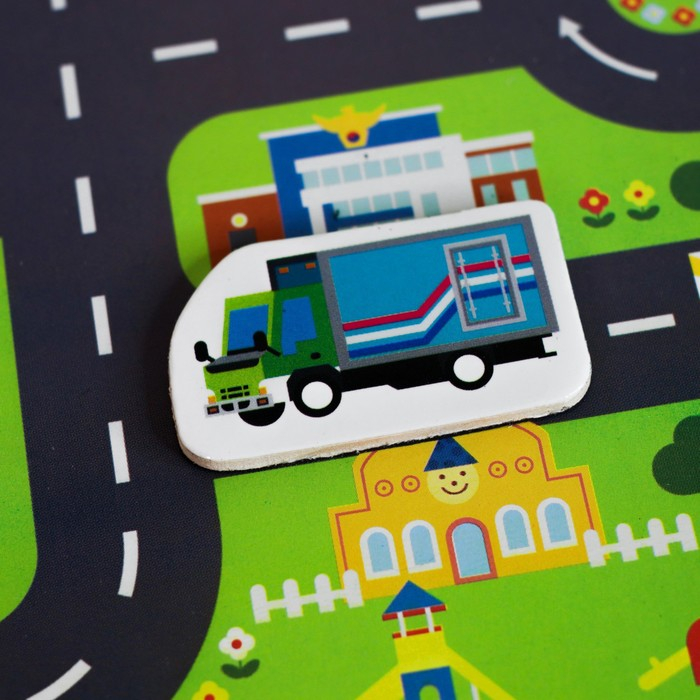 Конструктор магнитный &laquo;Городское движение&raquo;, игровое поле: 29 &times; 21 см