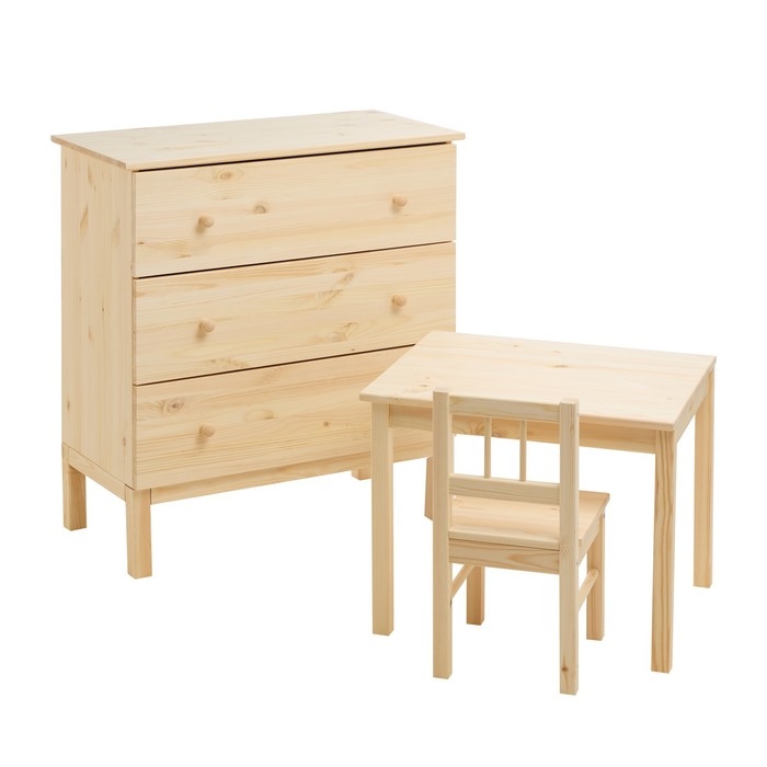 Табурет ODDVAR, 32х32х45, Массив сосны