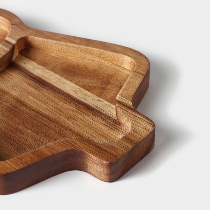 Менажница Magistro «Ёлочка», 30×15×1,8 см, акация Менажница Magistro «Ёлочка», 30×15×1,8 см, акация