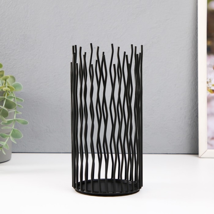 Подсвечник металл на 1 свечу d=8,5 см "Турилл" 10х10х20,5 см