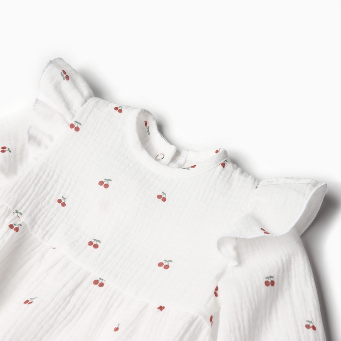 Комплект (боди и повязка) Крошка Я Комплект (боди и повязка) Крошка Я "Муслин", р. 68-74, цвет молочный