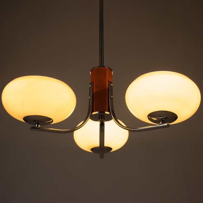 Люстра "Савина" 3хЕ27 40Вт коричневый 52х52х60см