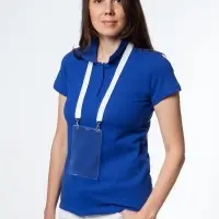 Лента для бейджа с 2 карабинами Carabine Duo, белая