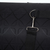 Сумка - переноска для животных "Люкс", ПВХ, жаккард, 49 х 30 х 35 см, чёрная