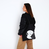 Шопер «Аниме» 35х0.5х40 см, отд без молнии, без подклада, чёрный Шопер «Аниме» 35х0.5х40 см, отд без молнии, без подклада, чёрный