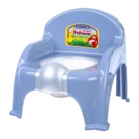 Горшок детский «Утенок» голубовато-серый/ белый 310х295х280мм Горшок детский «Утенок» голубовато-серый/ белый 310х295х280мм