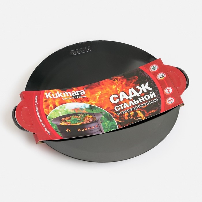 Садж стальной с эко-воронением, сталь 2 мм, 57 х 49 х 6 см Садж стальной с эко-воронением, сталь 2 мм, 57 х 49 х 6 см