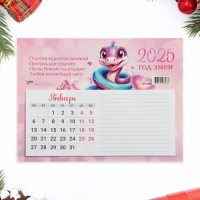 Календарь отрывной на магните "Символ года - 4" с блоком для записей, 2025 год, 15 х 20 см Календарь отрывной на магните "Символ года - 4" с блоком для записей, 2025 год, 15 х 20 см