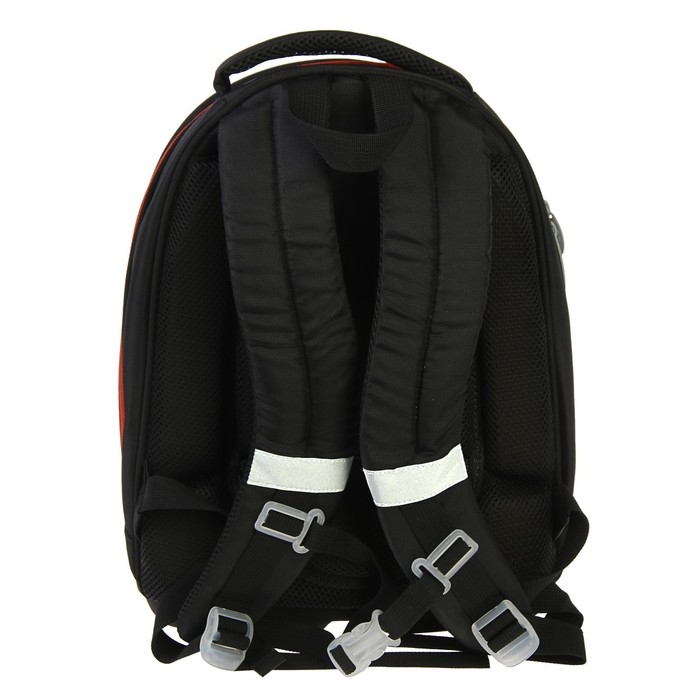 Рюкзак каркасный школьный, 39 х 28 х 18 см, + мешок для обуви, Calligrata П "Крутой дино", зелёный