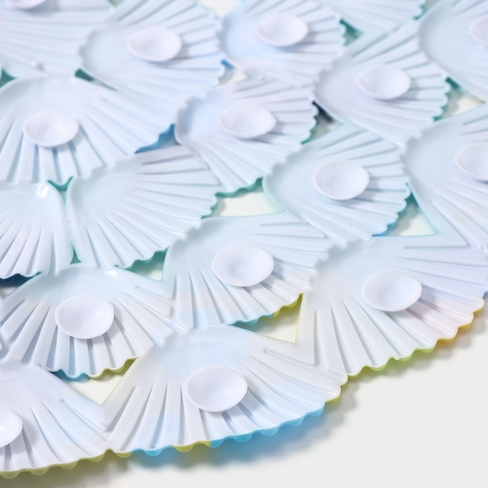 Коврик противоскользящий в ванну на присосках Доляна «На дне океана», 37×67 см Коврик противоскользящий в ванну на присосках Доляна «На дне океана», 37×67 см