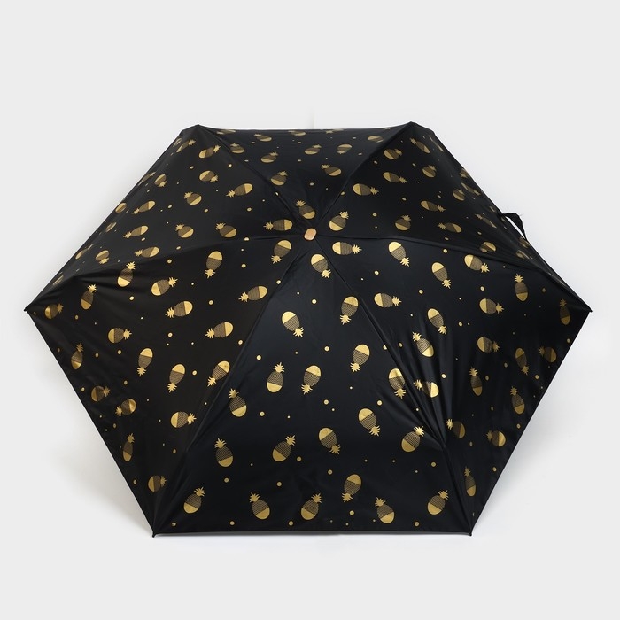 Зонт женский механический, 6 спиц, цвет чёрный.