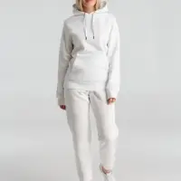 Толстовка с капюшоном унисекс King, белая, размер XS