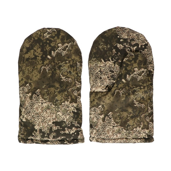 Варежки рыбацкие утеплённые флисом, смесовка, цвет микс