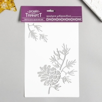 Трафарет пластиковый "Веточки" 24х16 см