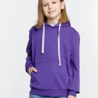 Толстовка с капюшоном детская Kirenga Kids, фиолетовая, 10 лет