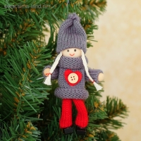 Игрушка - подвеска &laquo;Куколка с пуговкой&raquo;, МИКС