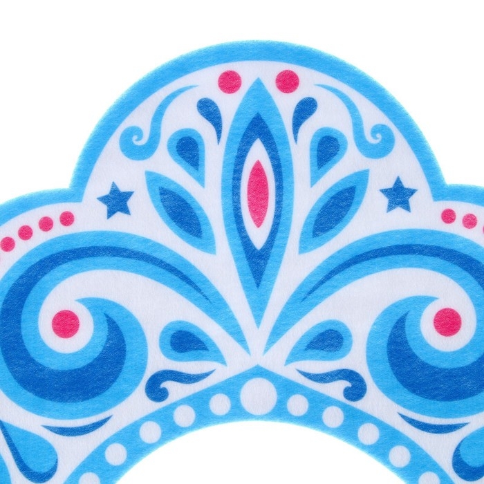 Новый год! Карнавальный кокошник &laquo;Зимняя королева&raquo; из фетра, с нанесением