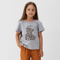 Футболка детская KAFTAN Love р.30 (98-104 см), серый