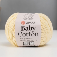 Пряжа "Baby cotton" 50% акрил 50% хлопок 165м/50гр (402 суровый) Пряжа "Baby cotton" 50% акрил 50% хлопок 165м/50гр (402 суровый)