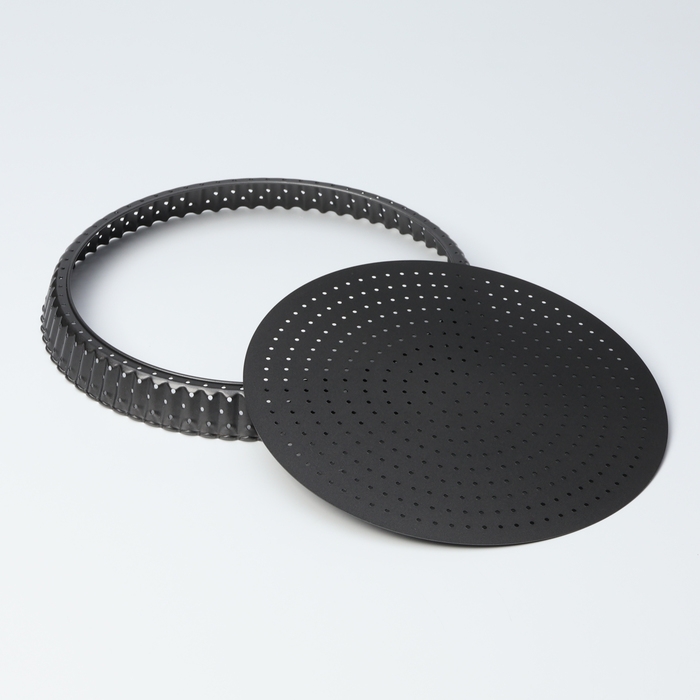 Форма для выпечки Доляна Galaxy перфорированная, 28×3 см, съёмное дно, антипригарное покрытие Форма для выпечки Доляна Galaxy перфорированная, 28×3 см, съёмное дно, антипригарное покрытие