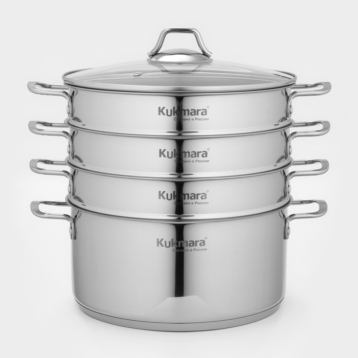 Мантоварка 3в1, 6 л, d=26 см, 3 секции, стеклянная крышка, капсульное дно, индукция Мантоварка 3в1, 6 л, d=26 см, 3 секции, стеклянная крышка, капсульное дно, индукция