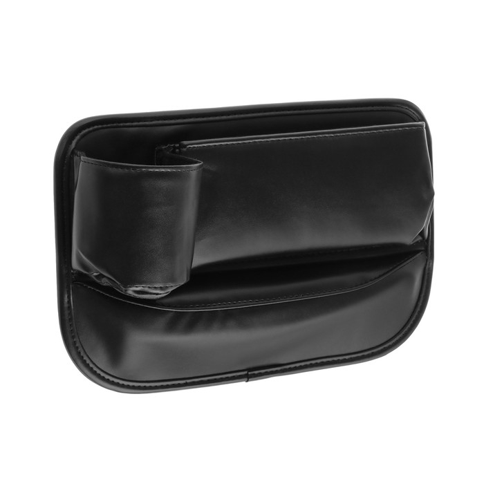 Карман-органайзер для мелочей, внутрисалонный, между сиденьями, экокожа, черный Карман-органайзер для мелочей, внутрисалонный, между сиденьями, экокожа, черный