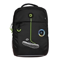 Рюкзак школьный, 39 х 26 х 19 см, Grizzly, эргономичная спинка, отделение для ноутбука, чёрный Рюкзак школьный, 39 х 26 х 19 см, Grizzly, эргономичная спинка, отделение для ноутбука, чёрный