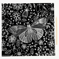 Гравюра. Набор гравюр &laquo;Антистресс&raquo;, 20 х 20 см, 4 шт