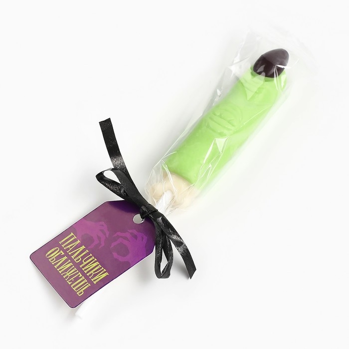 Хэллоуин Леденец на палочке &laquo;Пальчики оближешь&raquo;, в форме пальца, вкус: тутти-фрутти, 25 г.