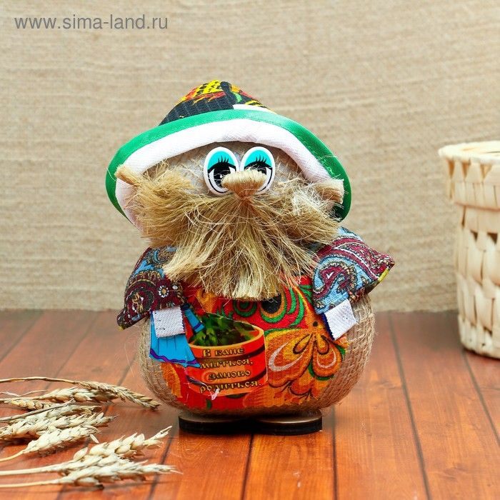 Оберег &laquo;Домовой Нафаня Банщик&raquo;, 15 см, микс