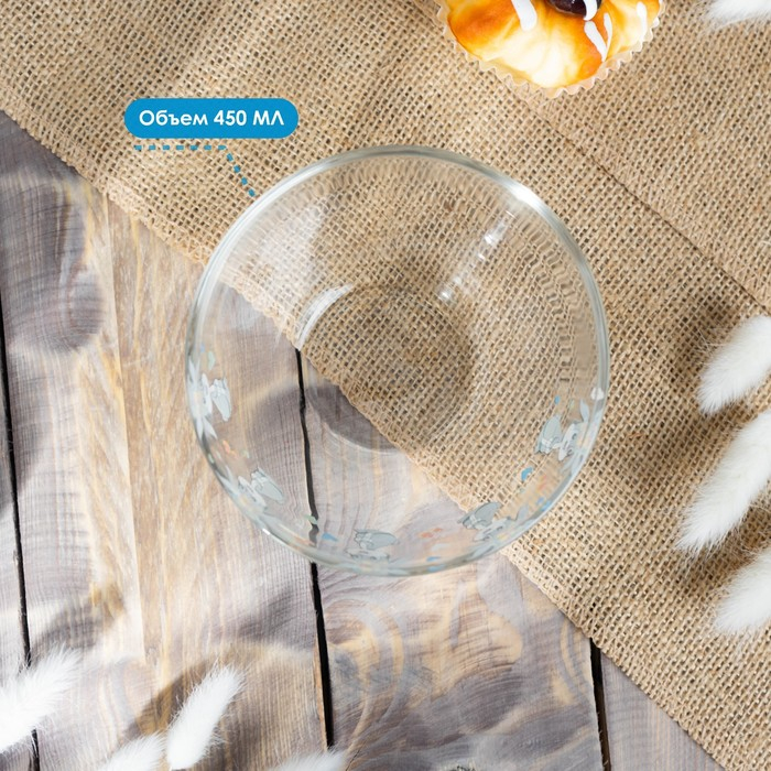 Набор детской посуды Доляна &laquo;Зайчонок&raquo;, 3 предмета: кружка 200 мл, миска 450 мл, тарелка d=20 см