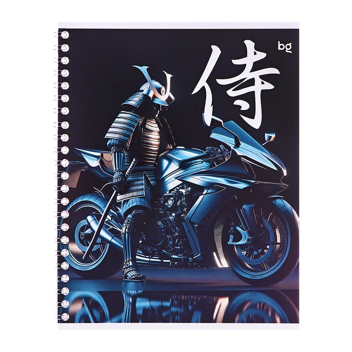 Тетрадь 48 листов в клетку, на гребне, Тетрадь 48 листов в клетку, на гребне, "Доспехи", обложка мелованный картон, МИКС