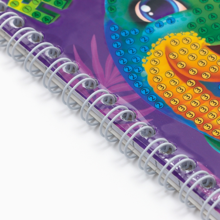 Алмазная мозаика с частичным заполнением для детей на блокноте «Дино», 11 х 15 см, 48 листов Алмазная мозаика с частичным заполнением для детей на блокноте «Дино», 11 х 15 см, 48 листов