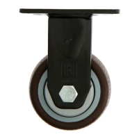 Колесо для транспортных тележек ТУНДРА, d=100 мм, на пдощадке, покрытие TPR Колесо для транспортных тележек ТУНДРА, d=100 мм, на пдощадке, покрытие TPR