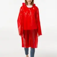 Дождевик-плащ CloudTime, красный