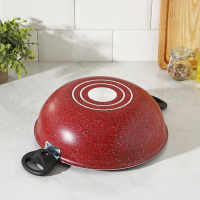 Казан, 4 л, d=28 см, стеклянная крышка, две съёмные ручки, цвет красный Казан, 4 л, d=28 см, стеклянная крышка, две съёмные ручки, цвет красный