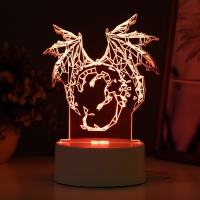 Светильник "Дракон" LED RGB от сети 14,2х9,5х16 см RISALUX Светильник "Дракон" LED RGB от сети 14,2х9,5х16 см RISALUX