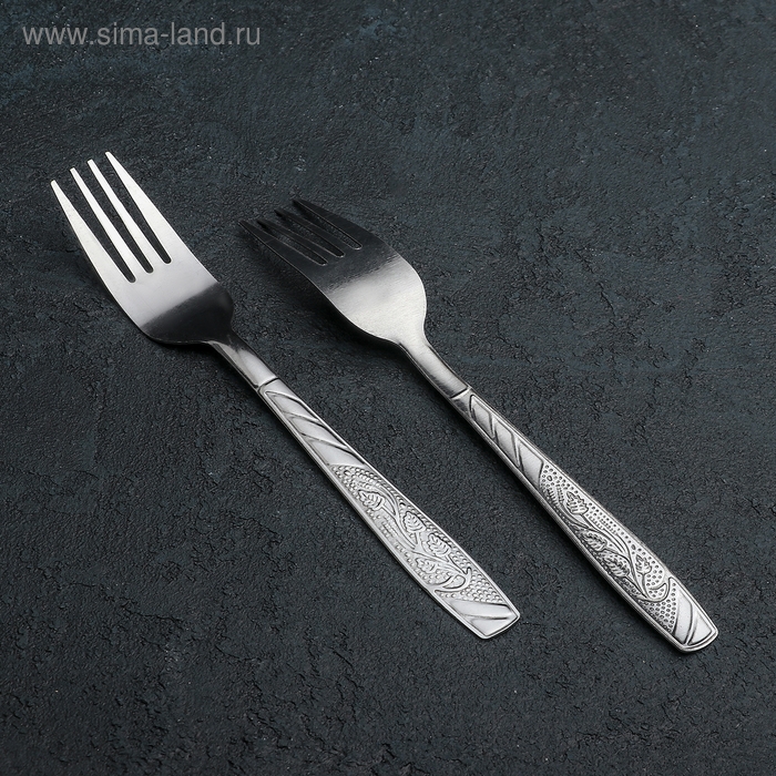 Набор вилок столовых из нержавеющей стали &laquo;Паритто&raquo;, h=19 см, 12 шт