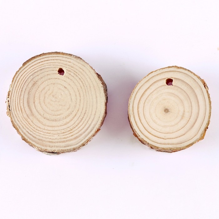 Новогодний набор для творчества. Ёлочные деревянные подвески под раскраску &laquo;Новый год! Снеговик и домик&raquo;